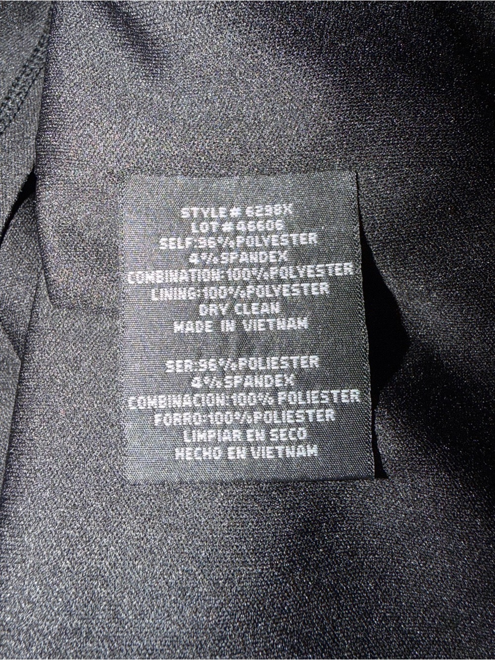 NWT Xscape Sz 16 Black Ruffle Off the Shoulder Scuba Crepe Midi Dress $228 - Picture 10 of 11